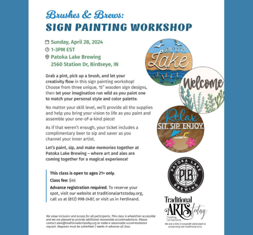 Brushes & Brews: Sign Painting Workshop